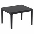 Fine-Line 24 in. Sky Side Table  Black FI2845383